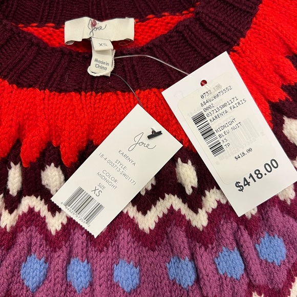 Joie Fair isle Sweater XS - Picture 3 of 4